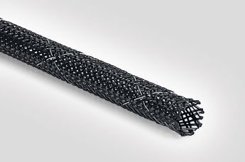 Helagaine HEGPV0X flammhemmender, flexibler Polyester-Geflechtschlauch
