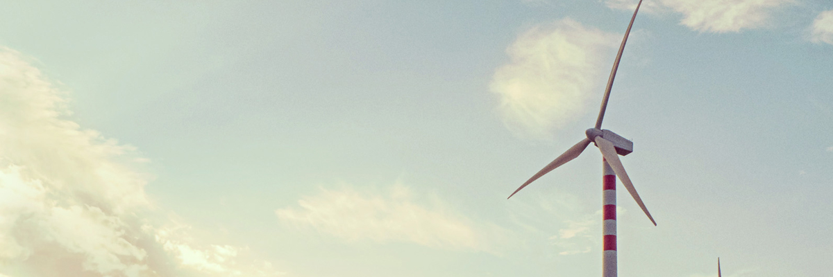 Windkraftanlage Abendhimmel