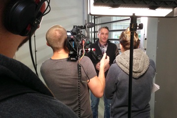 Filmdreh Galileo bei HellermannTyton