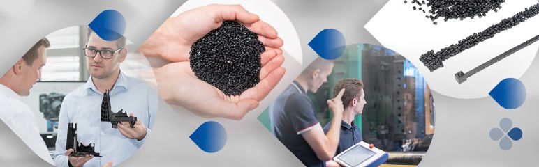 Erfahren Sie mehr über die thermoplastischen Kunststoffe, aus denen wir unsere Produkte herstellen sowie ihre unterschiedlichen relativen CO₂-Fußabdrücke