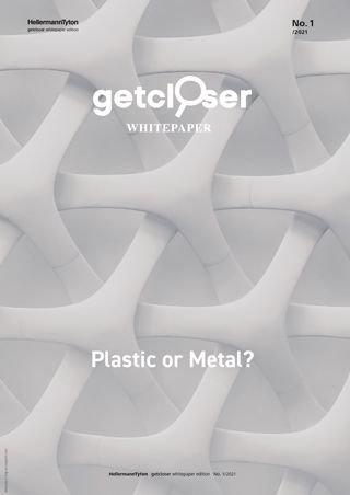 Whitepaper-Cover „Kabelmanagement-Lösungen aus Kunststoff oder Metall?“