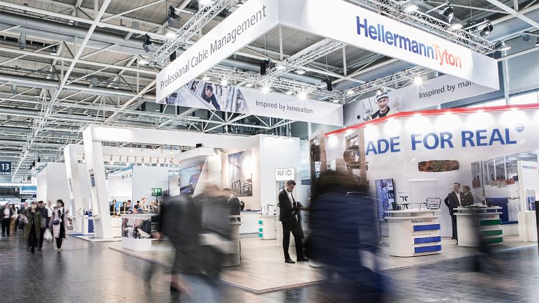 HellermannTyton Messestand
