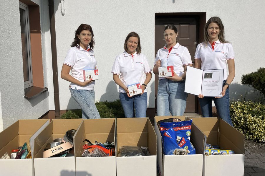 Tierspende durch HellermannTyton Polen