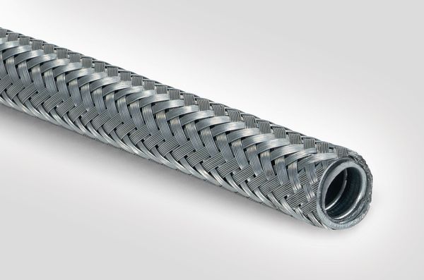 HelaGuard SCSB, umflochtener galvanisierter Schutzschlauch aus Metall