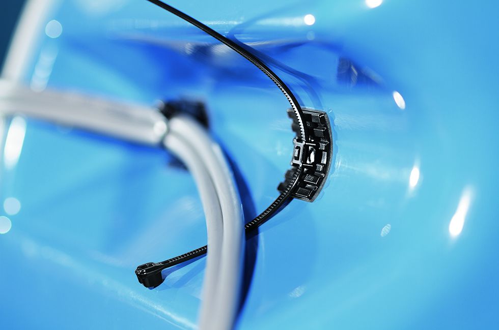 100 STÜCKE Kunststoff Draht Kabel Kabelbinder Befestigung Halterung Basis Ha CL 