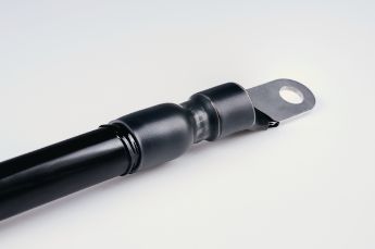 Halbsteifer, halogenfreier Polyolefin-Schrumpfschlauch mit einer Innenkleber.