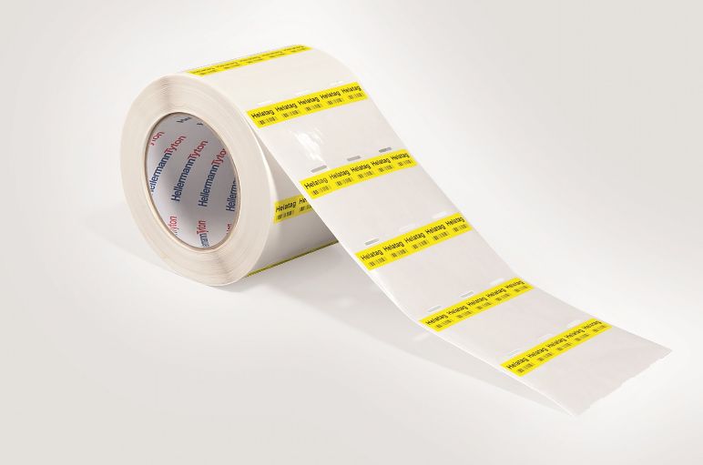 Selbstlaminierende Etiketten für Kabel