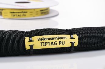 TIPTAG PU – UV-beständig, gelb: Kabelkennzeichnung mit Schildern für Hochtemperaturanwendungen