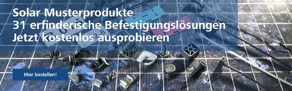 Sample-Pack mit ausgewählten Kabelbindern und Befestigungselementen für Solaranlagen von HellermannTyton