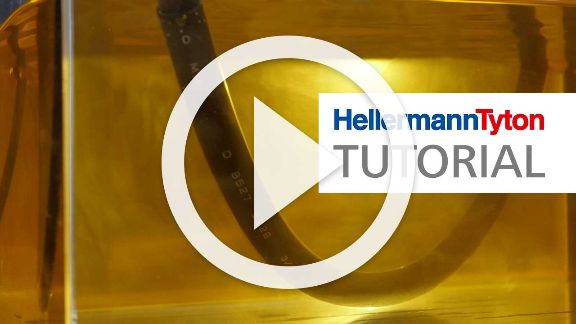 Anleitungsvideo: flüssigkeitsbeständiger Warmschrumpfschlauch.