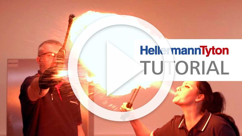 Anleitungsvideo: Warmschrumpfschlauch mit hoher Temperaturbeständigkeit.