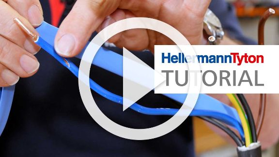 Anleitungsvideo: reparieren Sie beschädigte Drähte mit farbigen Warmschrumpfschläuchen.