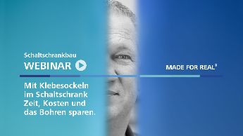 Webinar: Klebesockel im Schaltschrank